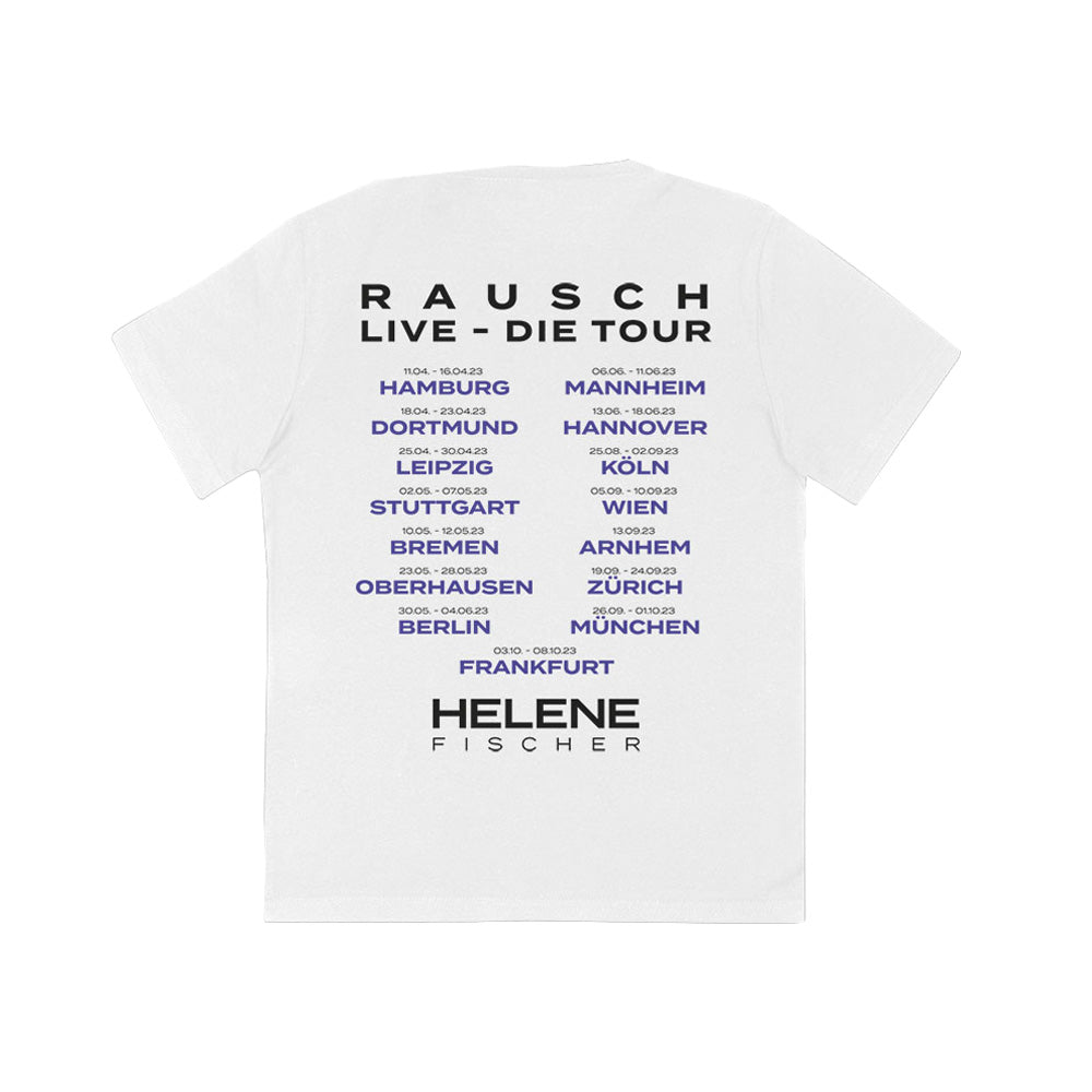 T-Shirt Weiß Tournee 2023 - Motiv "Rausch-Live-Die Tour" - Kids