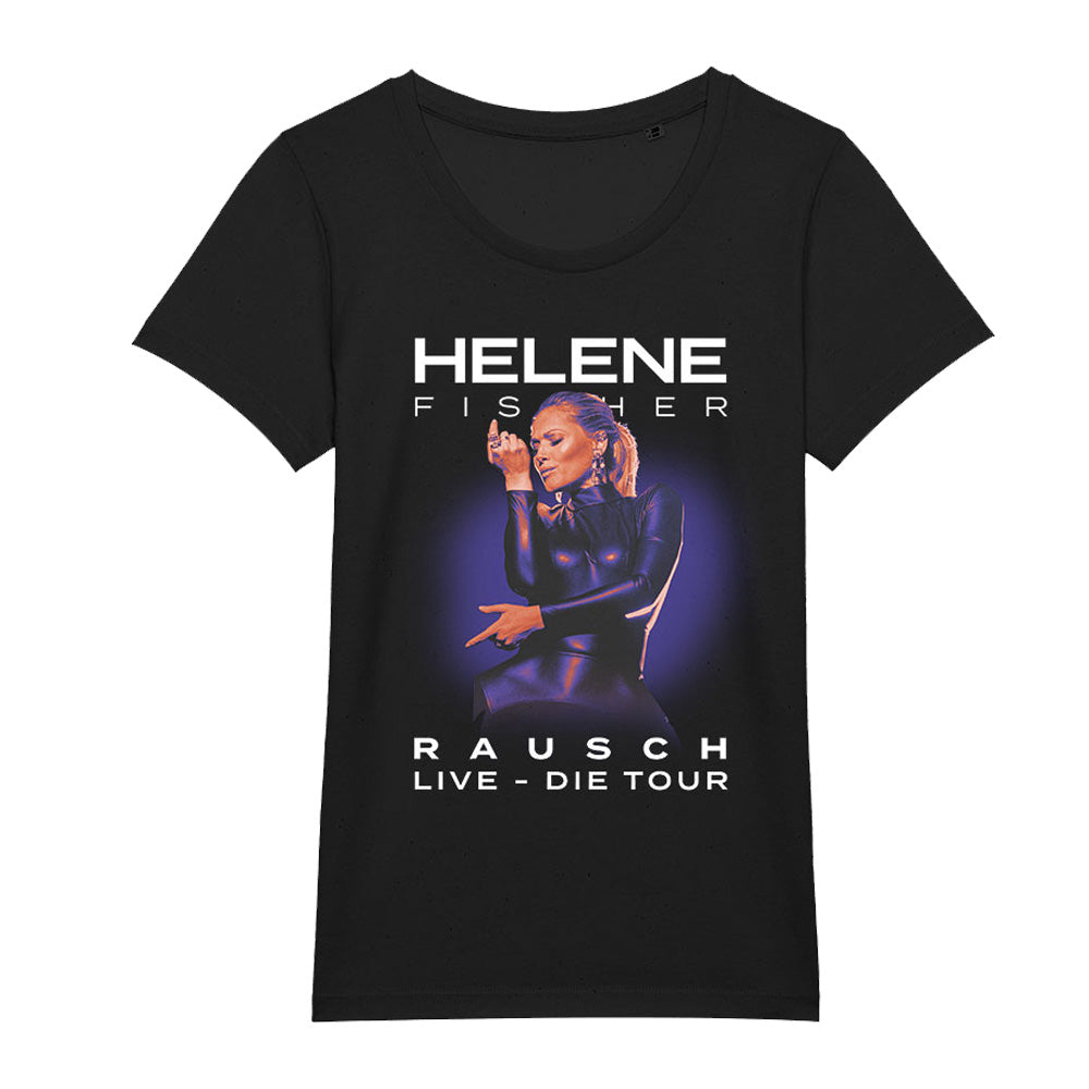 T-Shirt Schwarz Tournee 2023 - Motiv Rausch-Live-Die Tour - Damen -  Helene Fischer Shop