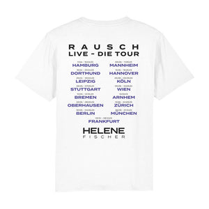 T-Shirt Weiß Tournee 2023 - Motiv "Rausch-Live-Die Tour" - Unisex