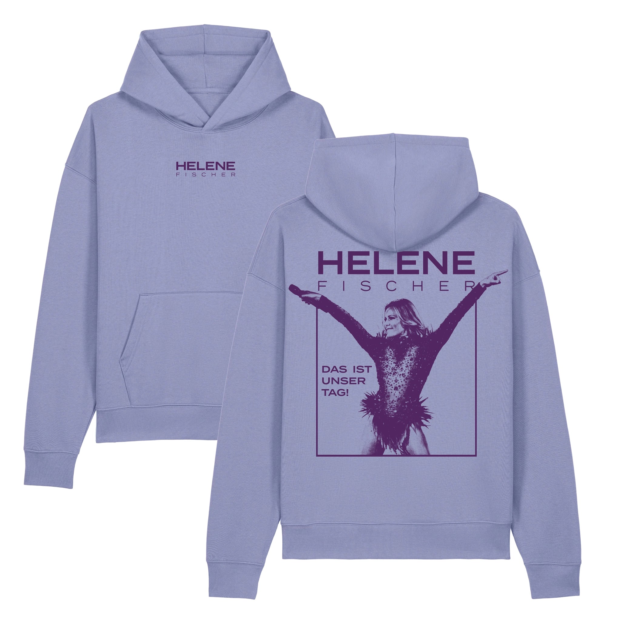 Hoodie Unser Tag Violett