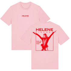 Rosa Helene Fischer Merchandise Tour-Shirt in der Vorder- und Rückansicht. 