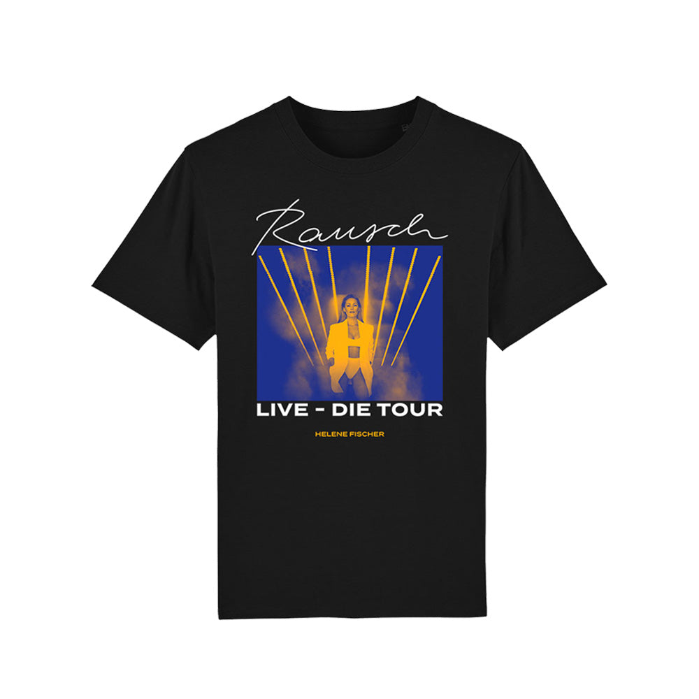 T-Shirt Schwarz Tournee 2023 - Motiv Strahlen - Unisex