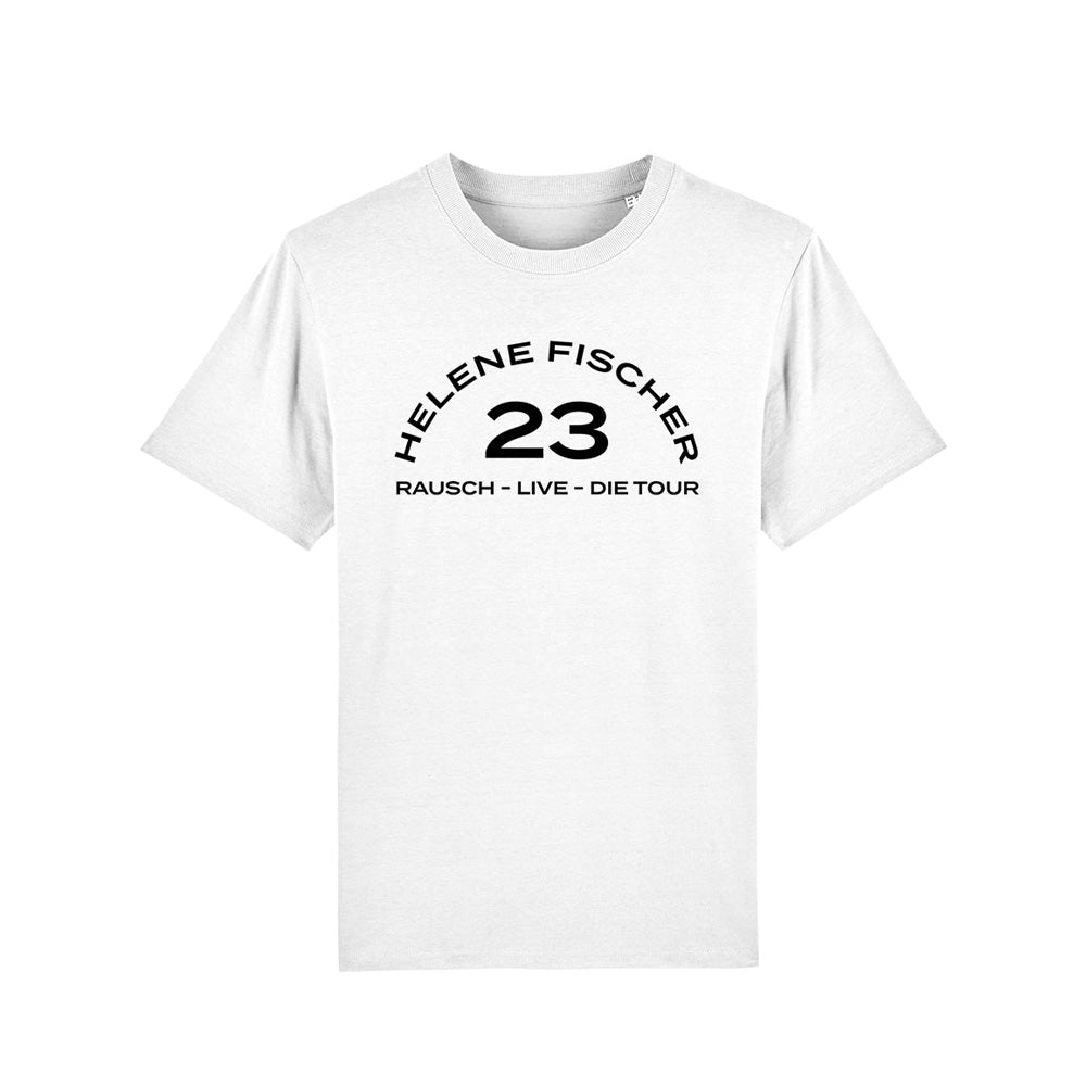 T-Shirt Weiß Motiv Tour 23 - Unisex