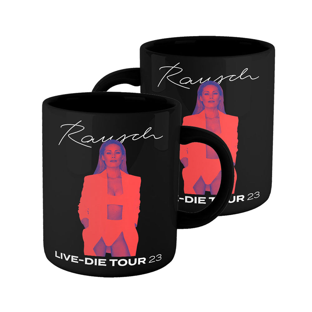 Becher Schwarz - Motiv Rausch - Live die Tour 23
