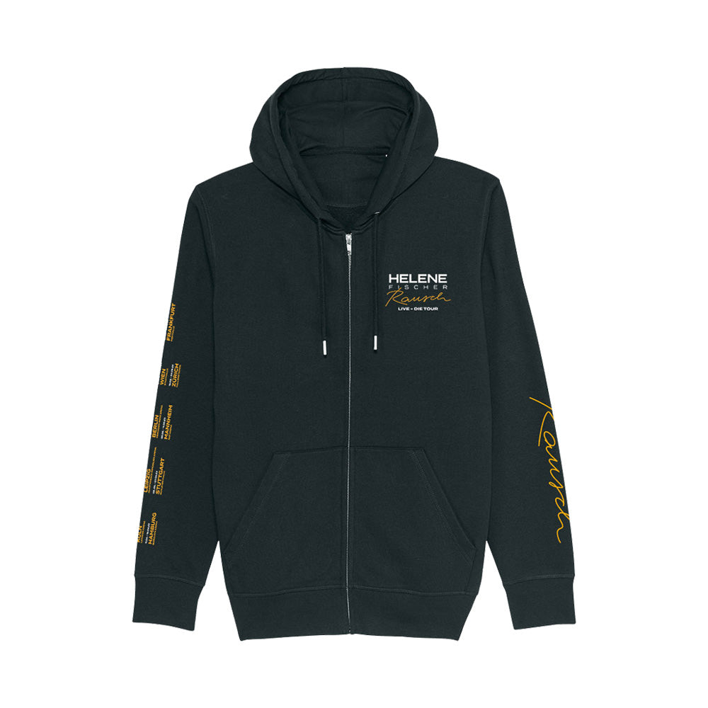 Zipper Schwarz Tournee 2023 - Motiv Strahlen - Unisex